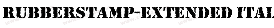 RubberStamp-Extended Italic字体转换